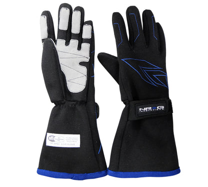NRG Racing Gloves SFI 3.3 / 5 Approved - X-Large - GS-500BK-XL
