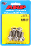 ARP 3/8 in.-16 RH Thread, .750 in Hex Head SS Bolts - Set of 5