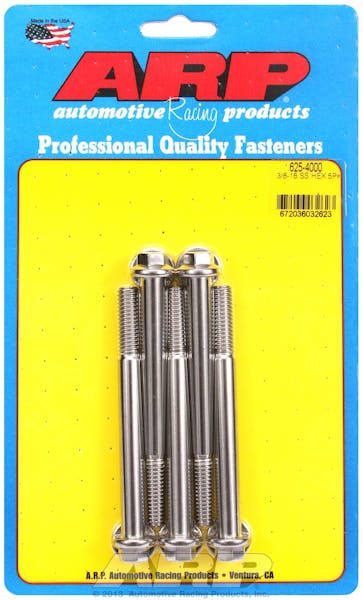 ARP 3/8-16 x 4.000 Hex 7/16 Wrenching SS Bolts