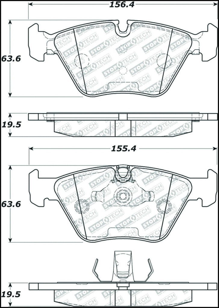 StopTech Street Disc Brake Pads - 305.09470