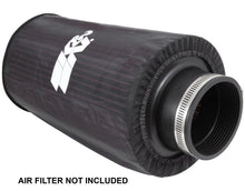 Load image into Gallery viewer, K&amp;N Universal Round Tapered Filter Wrap - Black - 6in Base ID x 4.625in Top ID x 9in Height