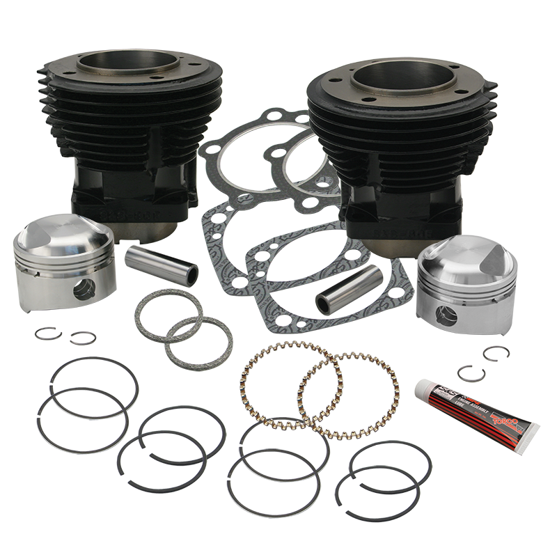 S&S Cycle 66-84 BT 80in 3-1/2in Bore Cylinder and Standard Compression Piston Kit - 91-9024