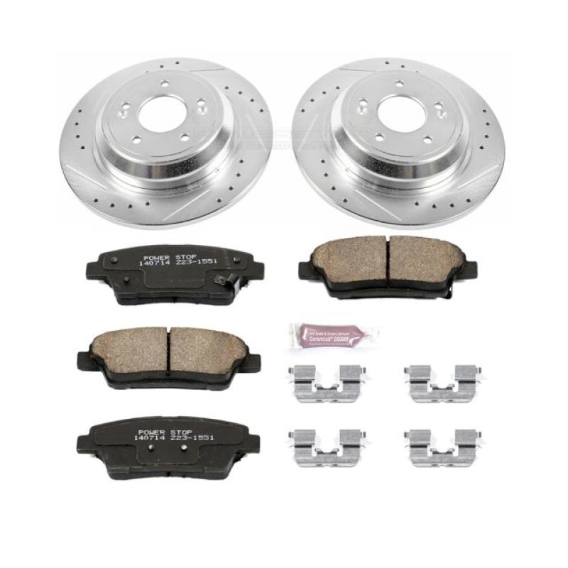 Power Stop 17-18 Genesis G80 Rear Z23 Evolution Sport Brake Kit PowerStop