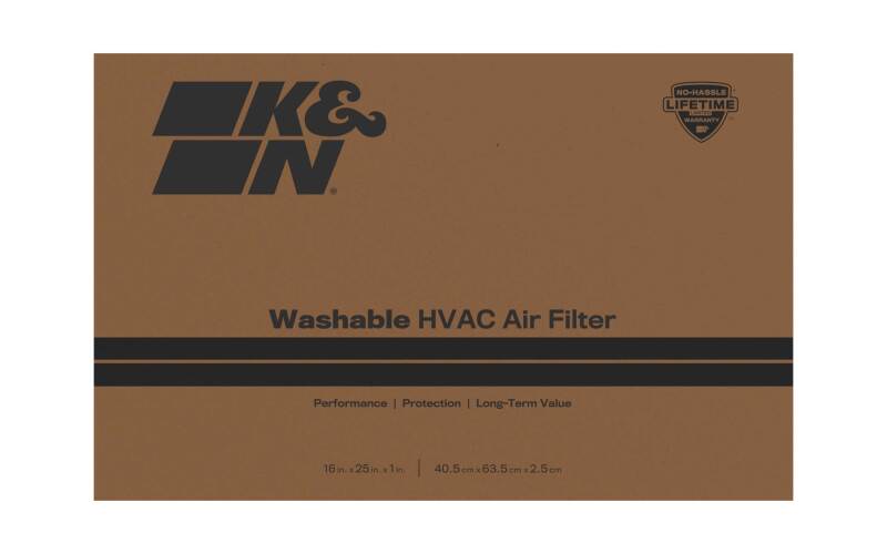 K&N HVAC Filter 16 X 25 X 1 Merv 8
