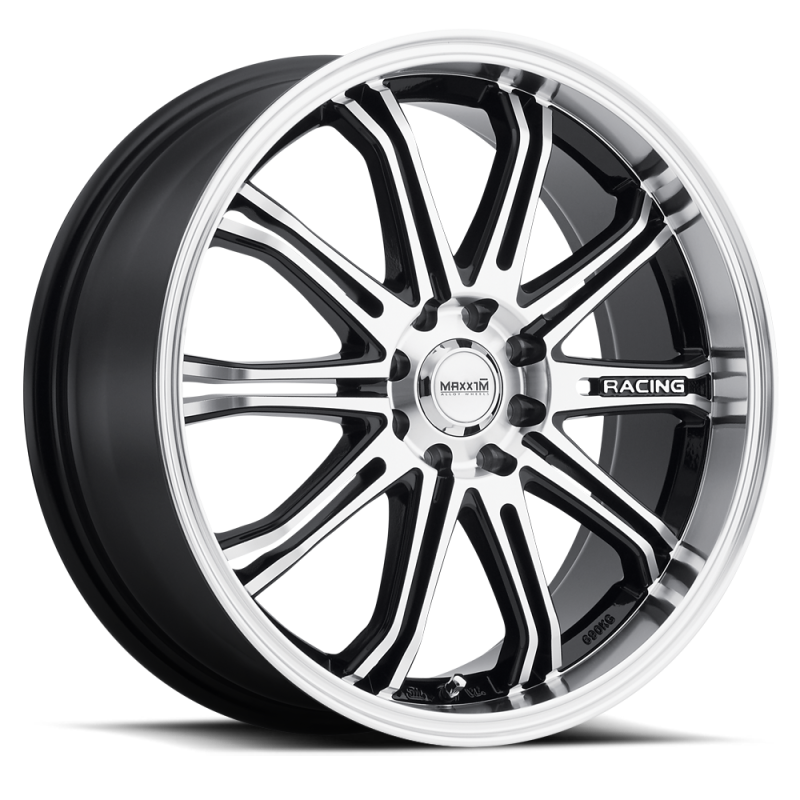 Maxxim Ferris 17x7 10x110/115 ET40 Black Machine Face