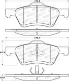 StopTech Premium Ceramic Brake Pads - 308.10472