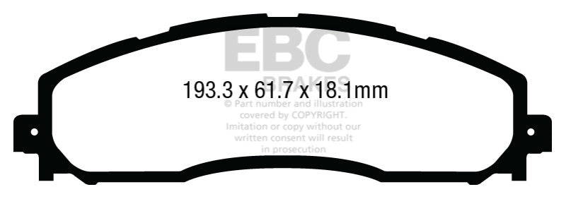 EBC Ultimax2 Rear Brake Pads - UD1691