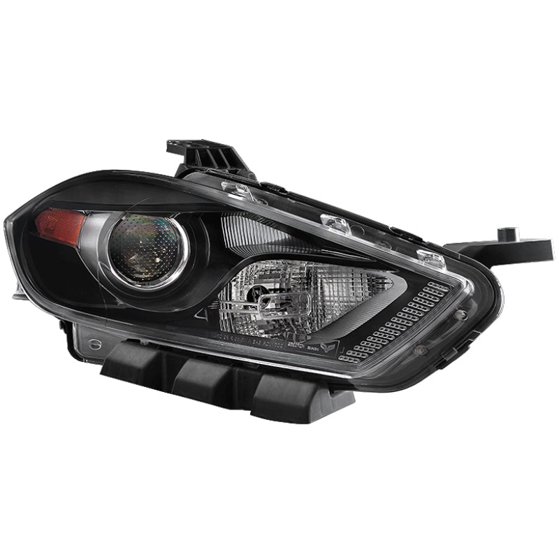 xTune Dodge Dart 13-15 Passenger Side Projector Headlight - OEM Right - Black HD-JH-DDART13-H-OE-R SPYDER