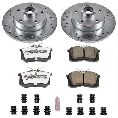 Power Stop 92-95 Volkswagen Corrado Rear Z26 Street Warrior Brake Kit PowerStop