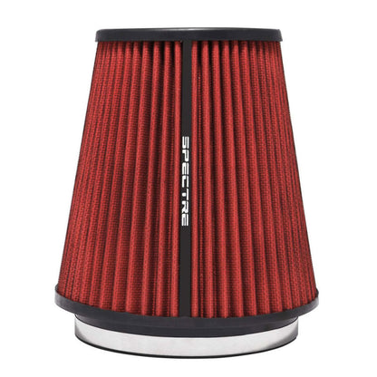 Spectre HPR Conical Air Filter 6in. Flange ID / 7.719in. Base OD / 8.5in. Tall - Red Spectre