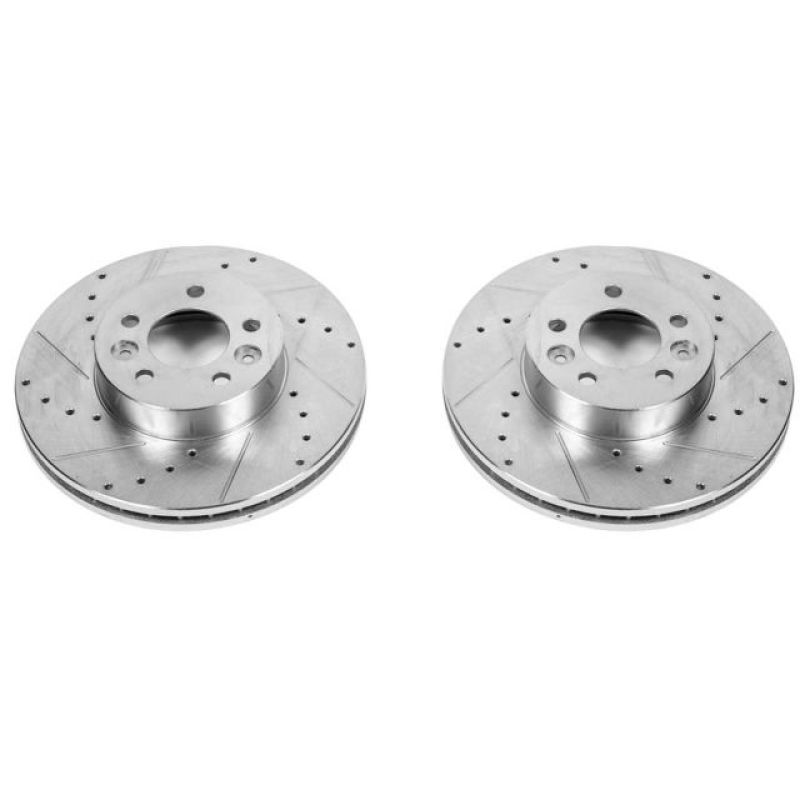 Power Stop 98-02 Ford Crown Victoria Front Evolution Drilled & Slotted Rotors - Pair PowerStop
