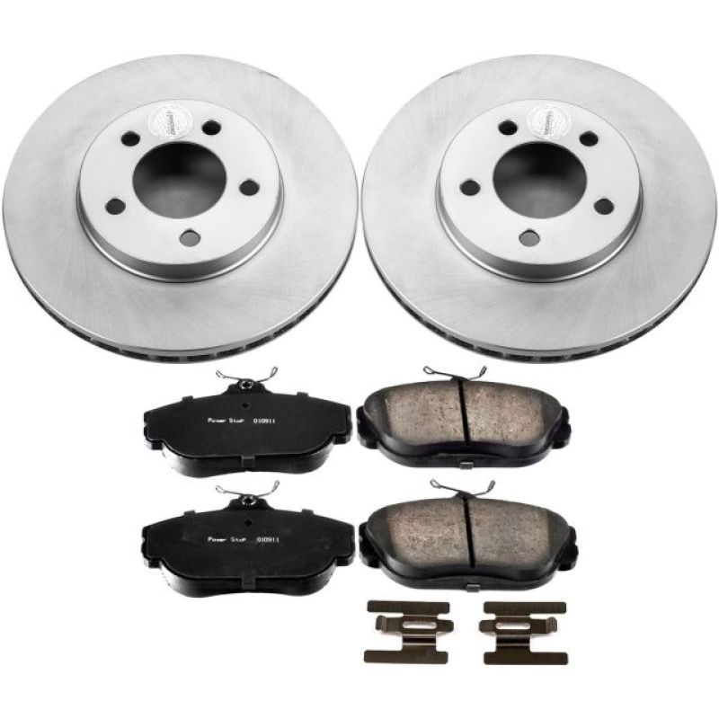 Power Stop 94-00 Ford Taurus Front Z17 Evolution Geomet Coated Brake Kit PowerStop