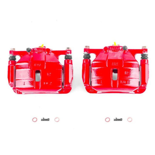 Power Stop 08-13 Nissan Rogue Front Red Calipers w/Brackets - Pair PowerStop