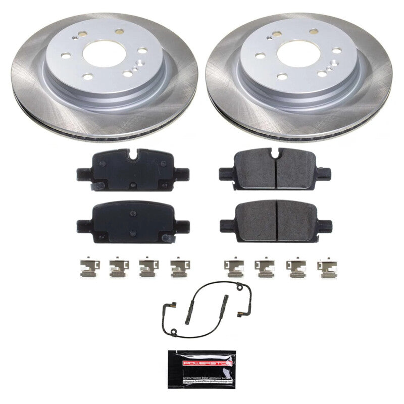 Power Stop 21-23 GMC Yukon XL Rear Semi-Coated Rotor Kit PowerStop