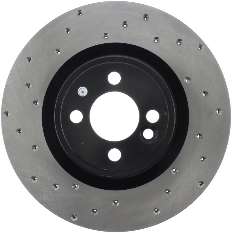 StopTech Sport Cross Drilled Brake Rotor - Front Left Stoptech