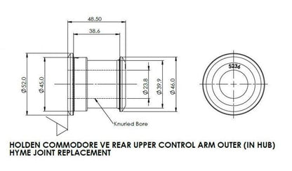 SuperPro 2008 Pontiac G8 Rear Upper Control Arm Outer Bushing Set