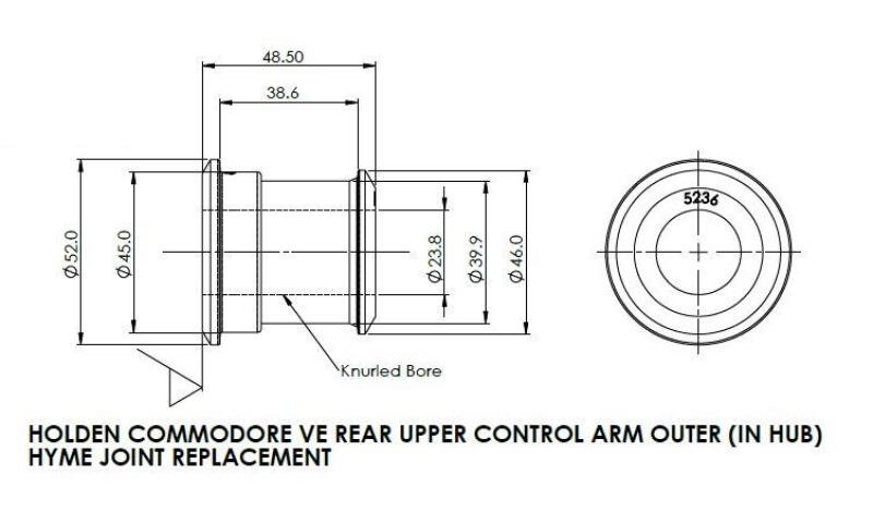 SuperPro 2008 Pontiac G8 Rear Upper Control Arm Outer Bushing Set