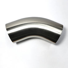 Load image into Gallery viewer, Stainless Bros 2.75in SS304 45 Deg Mandrel Bend Elbow - 1D Radius 16GA/.065in Wall (Leg)