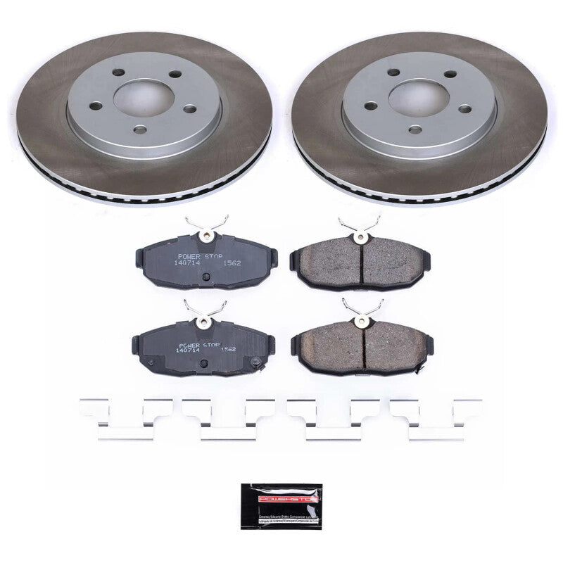 Power Stop 2012 Ford Mustang Rear Semi-Coated Rotor Kit PowerStop