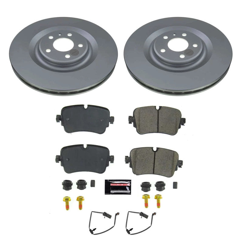 Power Stop 19-20 Audi A8 Quattro Rear Z23 Coated Brake Kit PowerStop