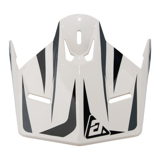 Answer 26 AR1 Mototown Glossy Visor Youth - White/Grey/Black
