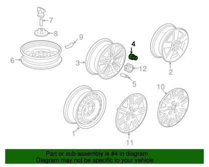 Genuine OEM Honda Single Wheel Lug Nut with Retainer (90381-SV1-981) X4