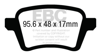 EBC RedStuff Rear Brake Pads - DP33027C EBC