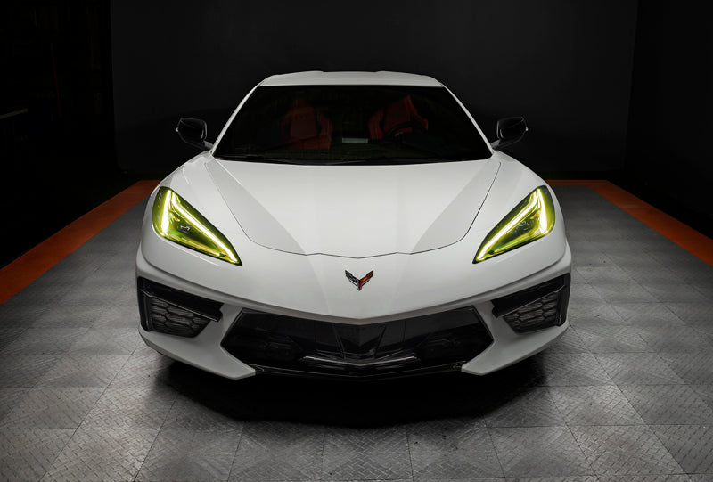 Oracle 20-21 Chevy Corvette C8 RGB+A Headlight DRL Upgrade Kit - ColorSHIFT w/o Controller