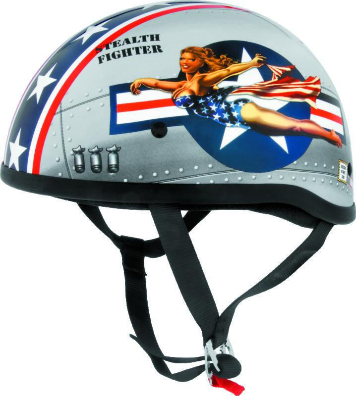 Bikers Choice Skid Lids Bomber Pinup Original Helmet - XS - 646950