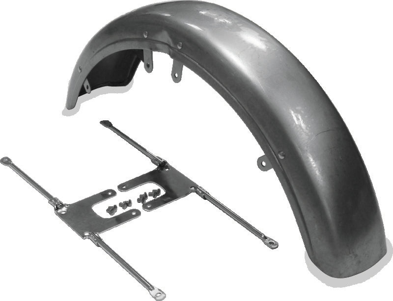 Bikers Choice 73-86 FX XL 82-94 FXR Front Fender W/Chrome Brackets Replaces H-D 59007-73A 59111-74