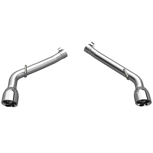 QTP 10-13 Chevrolet Camaro SS 6.2L 304SS Eliminator Muffler Delete Axle Back Exhaust w/4.5in Tips QTP