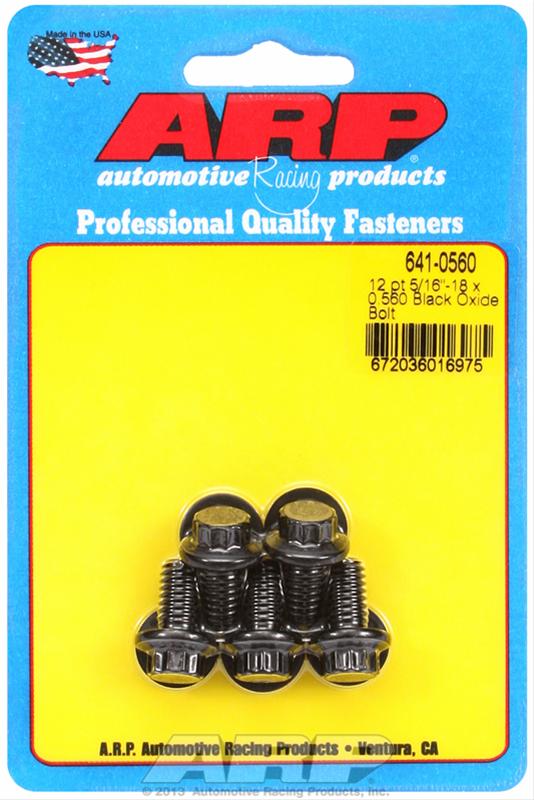 ARP 5/16-18 X 0.560 12pt Black Oxide Bolts