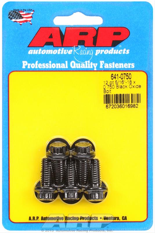 ARP 5/16-18 x 0.750 12pt Black Oxide Bolts