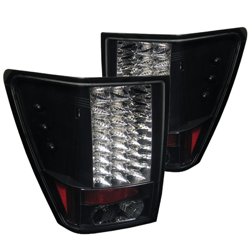 Spyder Jeep Grand Cherokee 05-06 LED Tail Lights Black ALT-YD-JGC05-LED-BK SPYDER