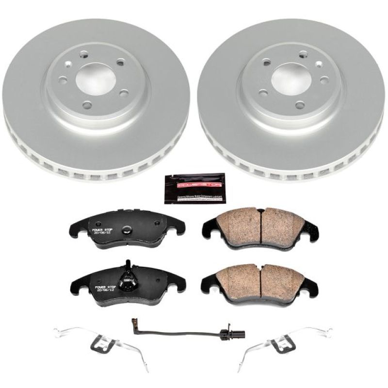 Power Stop 09-11 Audi A4 Front Z23 Evolution Sport Coated Brake Kit PowerStop
