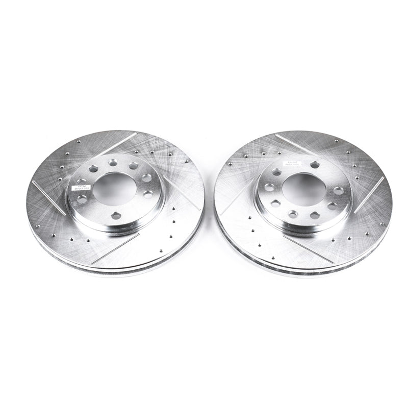 Power Stop 99-03 Saab 9-3 Front Evolution Drilled & Slotted Rotors - Pair PowerStop