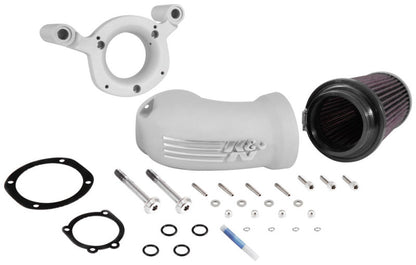 K&N 08-17 Harley-Davidson Touring Models Performance Air Intake System Silver