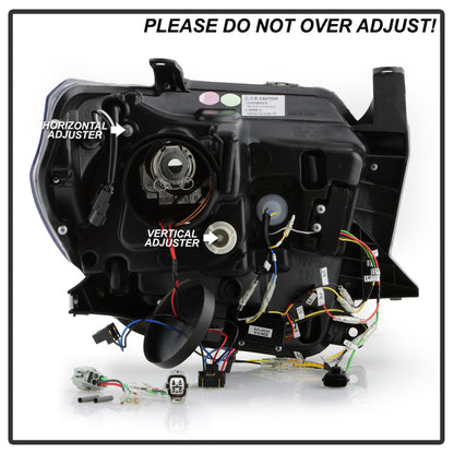Spyder Signature 14-21 Toyota Tundra SR/SR5 Projector Headlights - Black (PRO-YD-TTU14V2SI-SBSEQ-BK) SPYDER