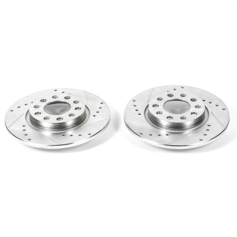 Power Stop 15-17 Chrysler 200 Rear Evolution Drilled & Slotted Rotors - Pair PowerStop