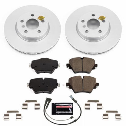 Power Stop 2019 Mini Cooper Clubman Front Z23 Evolution Sport Coated Brake Kit PowerStop
