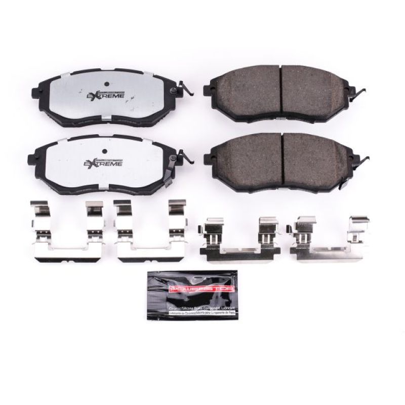 Power Stop 06-07 Subaru B9 Tribeca Front Z26 Extreme Street Brake Pads w/Hardware PowerStop