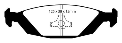 YellowStuff Rear Brake Pads - DP4635R EBC