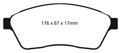 EBC YellowStuff Front Brake Pads - DP41859R EBC