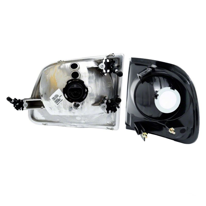 Raxiom 97-03 Ford F-150 G2 Euro Headlights w/ Parking Lights- Blk Housing (Clear Lens)