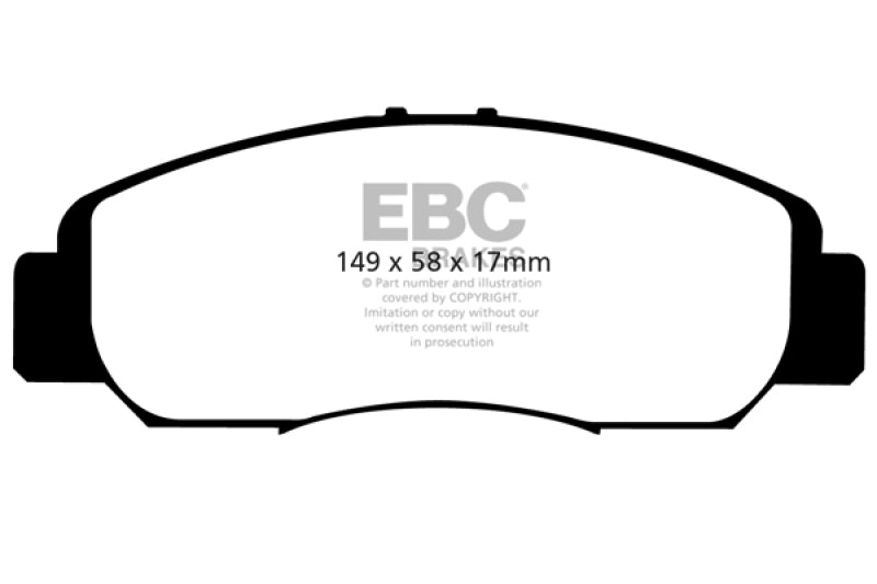 EBC Ultimax2 Front Brake Pads - UD1608 EBC