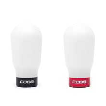 Load image into Gallery viewer, COBB Subaru 6-Speed Tall Weighted COBB Shift Knob - White (Incl. Both Red + Blk Collars) 213370-W