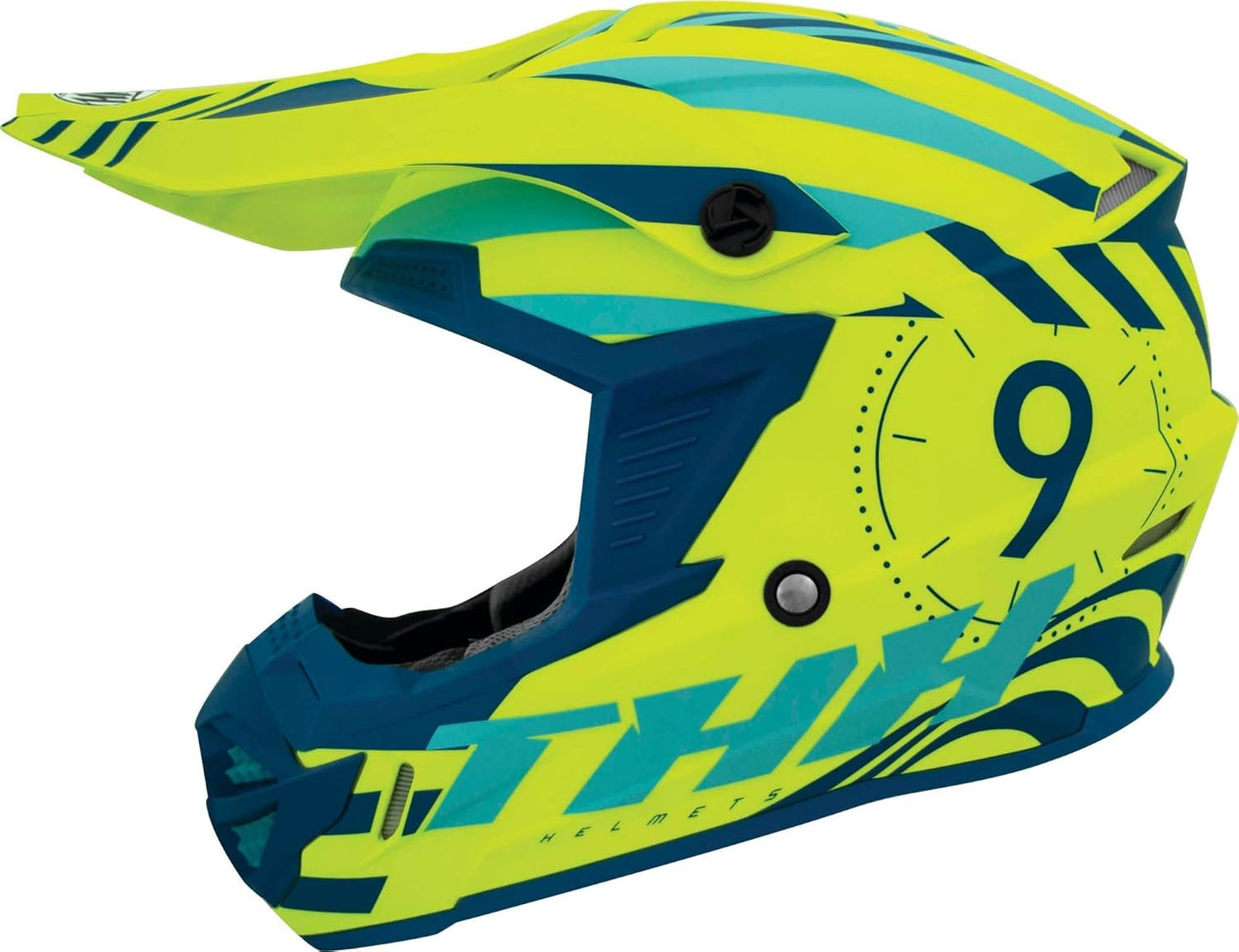 THH Helmets T730X Twister Neon Yelblu Lg