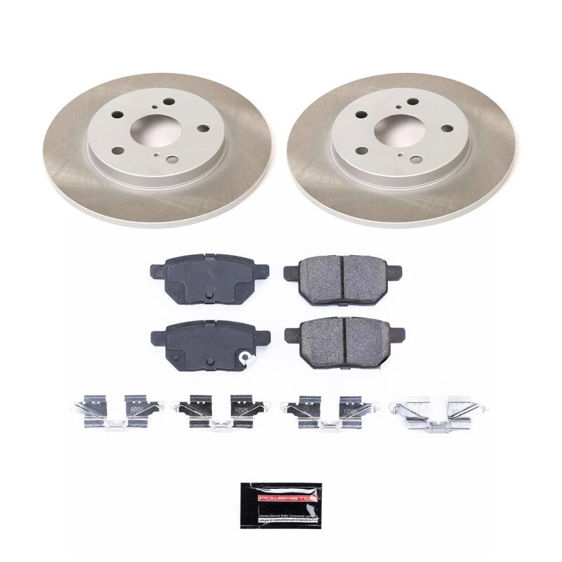 Power Stop 09-13 Toyota Matrix Rear Semi-Coated Rotor Kit PowerStop