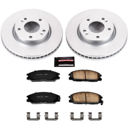 Power Stop 01-05 Hyundai Santa Fe Front Z17 Evolution Geomet Coated Brake Kit PowerStop