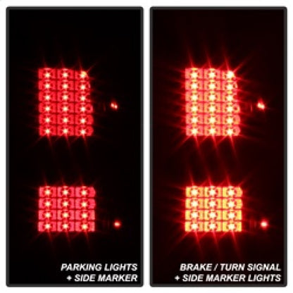 xTune Chevy 1500 14-16 / Silverado 2500HD/3500HD LED Tail Lights - Black ALT-JH-CS14-LED-BK SPYDER